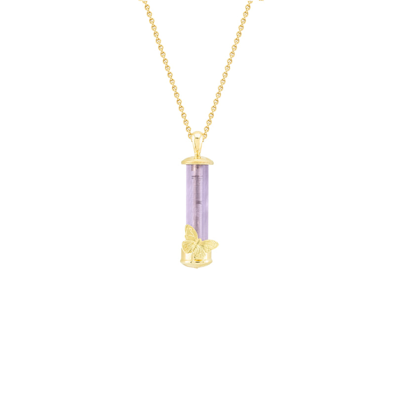Amethyst & Butterfly Fable Pendant
