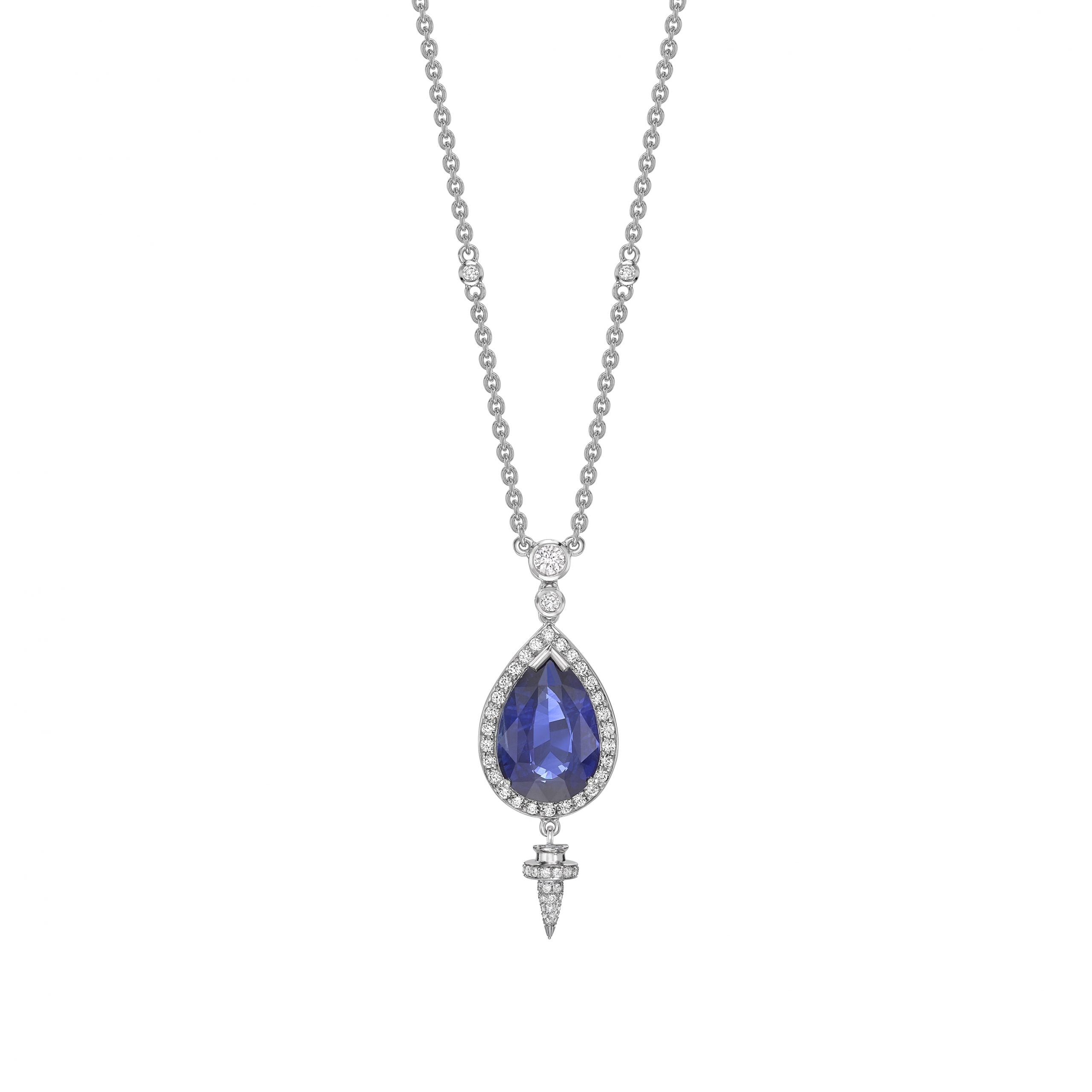 Sapphire and Diamond Empress Necklace
