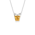 Citrine & Diamond 'Whiskey Glass' Necklace