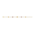 Rose and Rhodolite Garnet Hearts Fable Bracelet