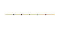 Motley Blue and Purple Multi Gemstone Bracelet