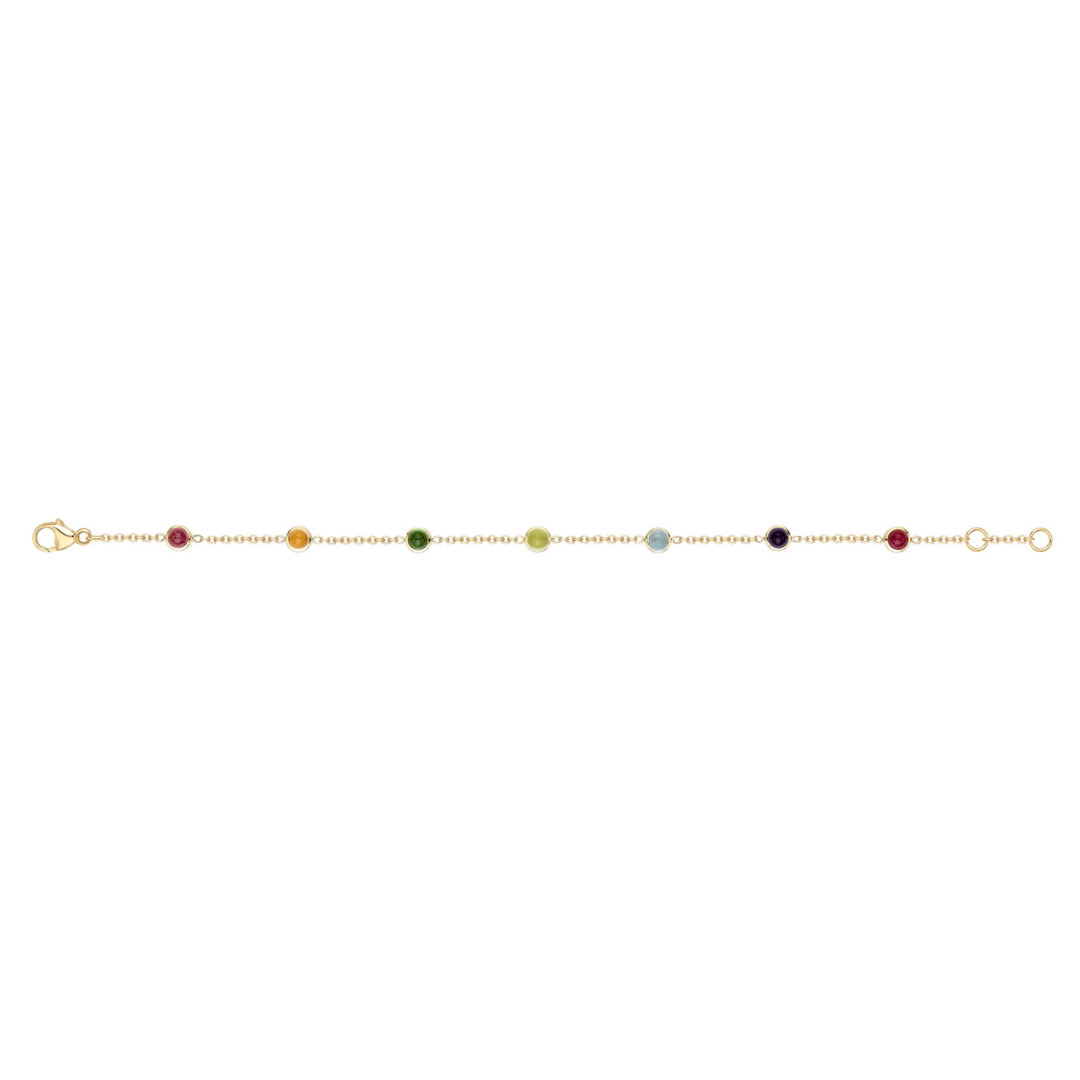 Multi Gemstone Motley Bracelet