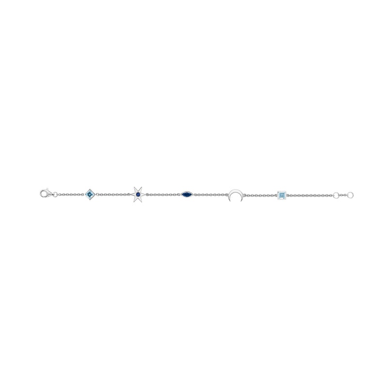 Aquamarine & Sapphire Fable Bracelet