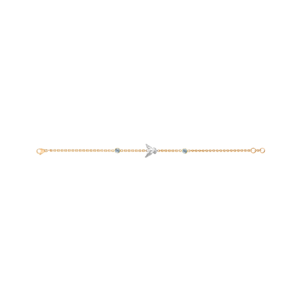 Aquamarine Dove Fable Bracelet