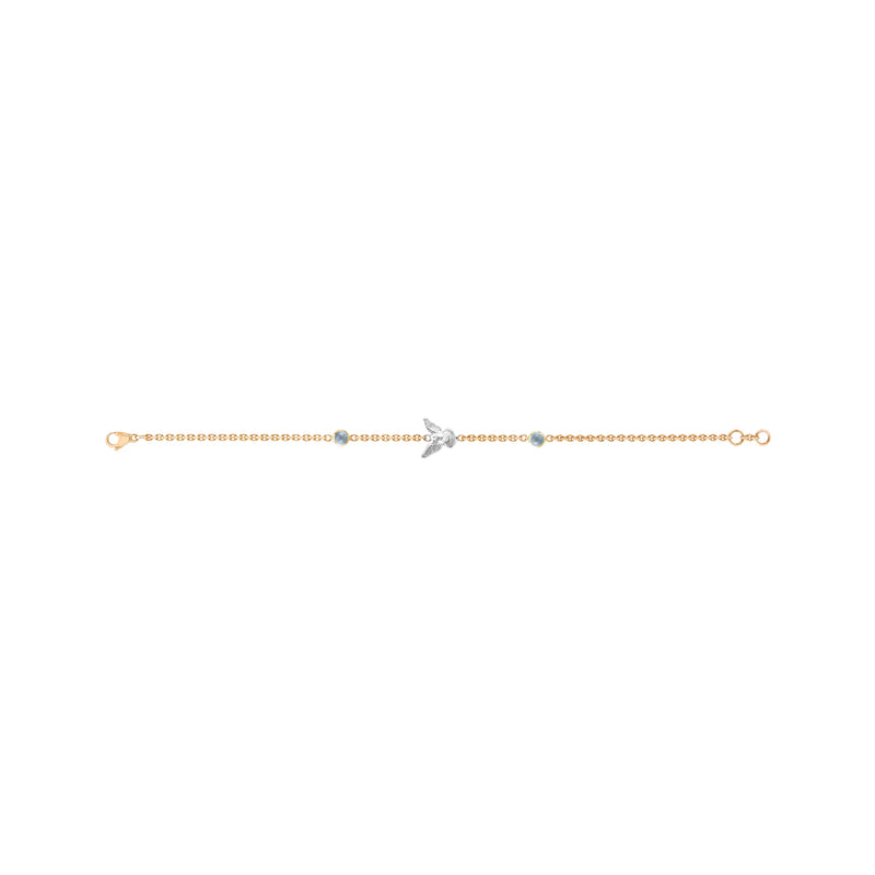 Aquamarine Dove Fable Bracelet