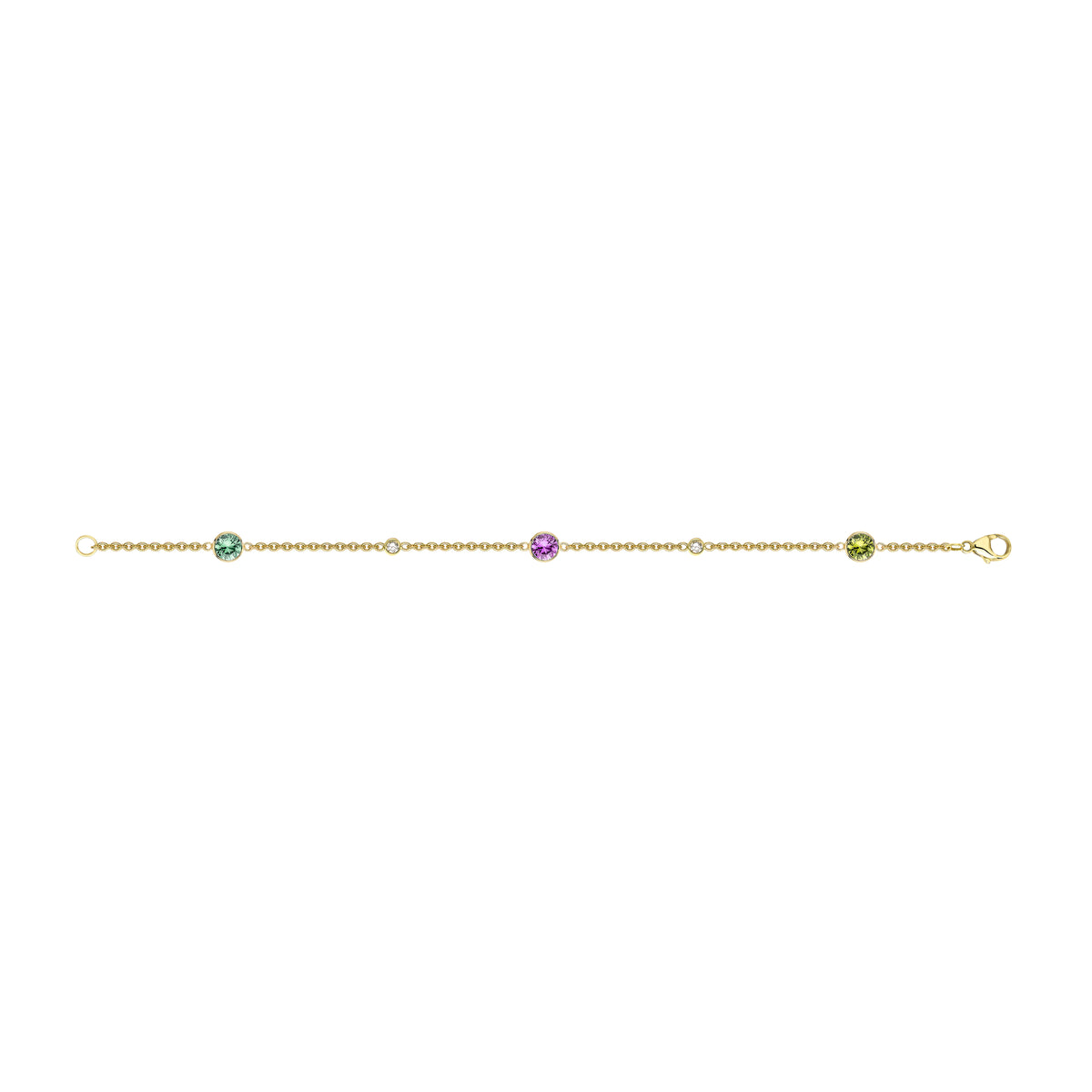 Sapphire & Diamond Motley Bracelet