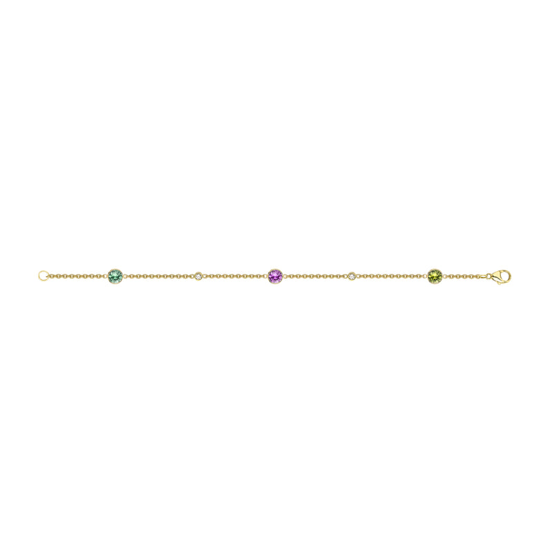 Sapphire & Diamond Motley Bracelet