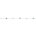 Green Beryl & Blue Topaz Fish Bracelet