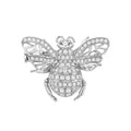 Small Diamond Bee Brooch