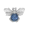 Small Sapphire & Diamond Bee Brooch