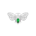 Tsavorite & Diamond Bee Brooch