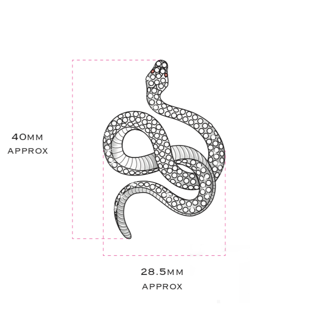 Diamond & Ruby Small Venym Brooch