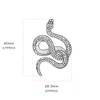 Diamond & Ruby Small Venym Brooch