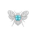 Paraiba Tourmaline and Diamond Bee Brooch