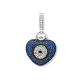 Evil Eye Sapphire and Diamond 'Art Pendant
