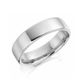 Gents 6mm Platinum Band - Softened Edge
