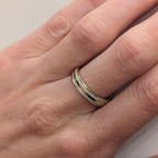 Ladies Diamond Set 4mm Yellow Gold Band