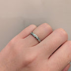 Ladies Diamond Set 3mm Platinum Band