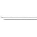 White Gold Small Oval Belcher 18" Chain