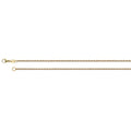 Yellow Gold Small Oval Belcher 18" Chain