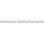 White Gold Outline Small Link Charm Bracelet