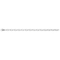 White Gold Outline Small Link Charm Bracelet