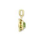 Mint Tourmaline Oranges and Lemons Enamelled Pendant