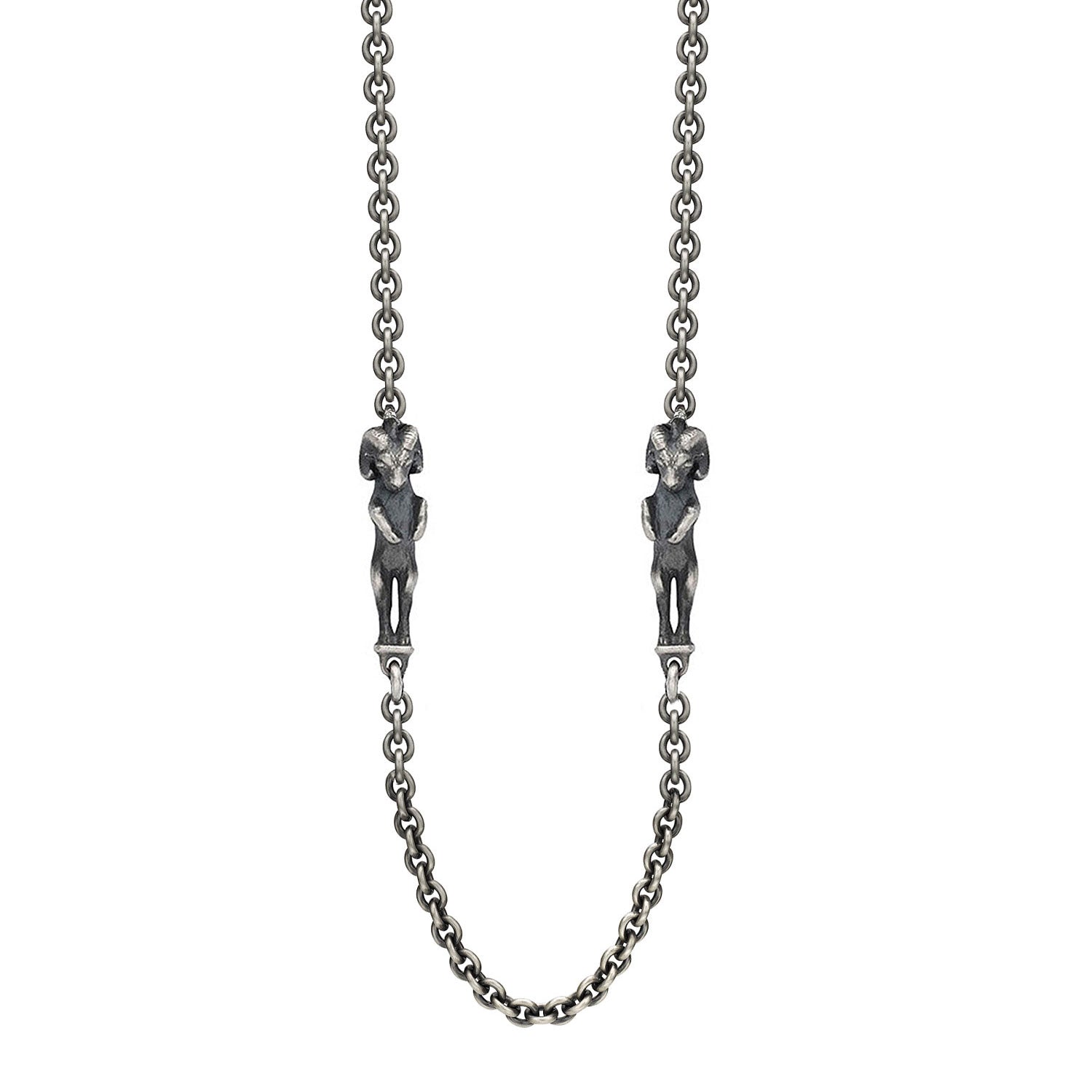 ALIAS Sterling Silver Ram Capricorn Necklace