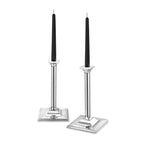 Silver 10" Candlestick with Square Base