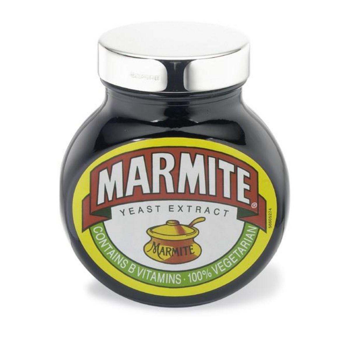Silver Marmite 500gm Lid