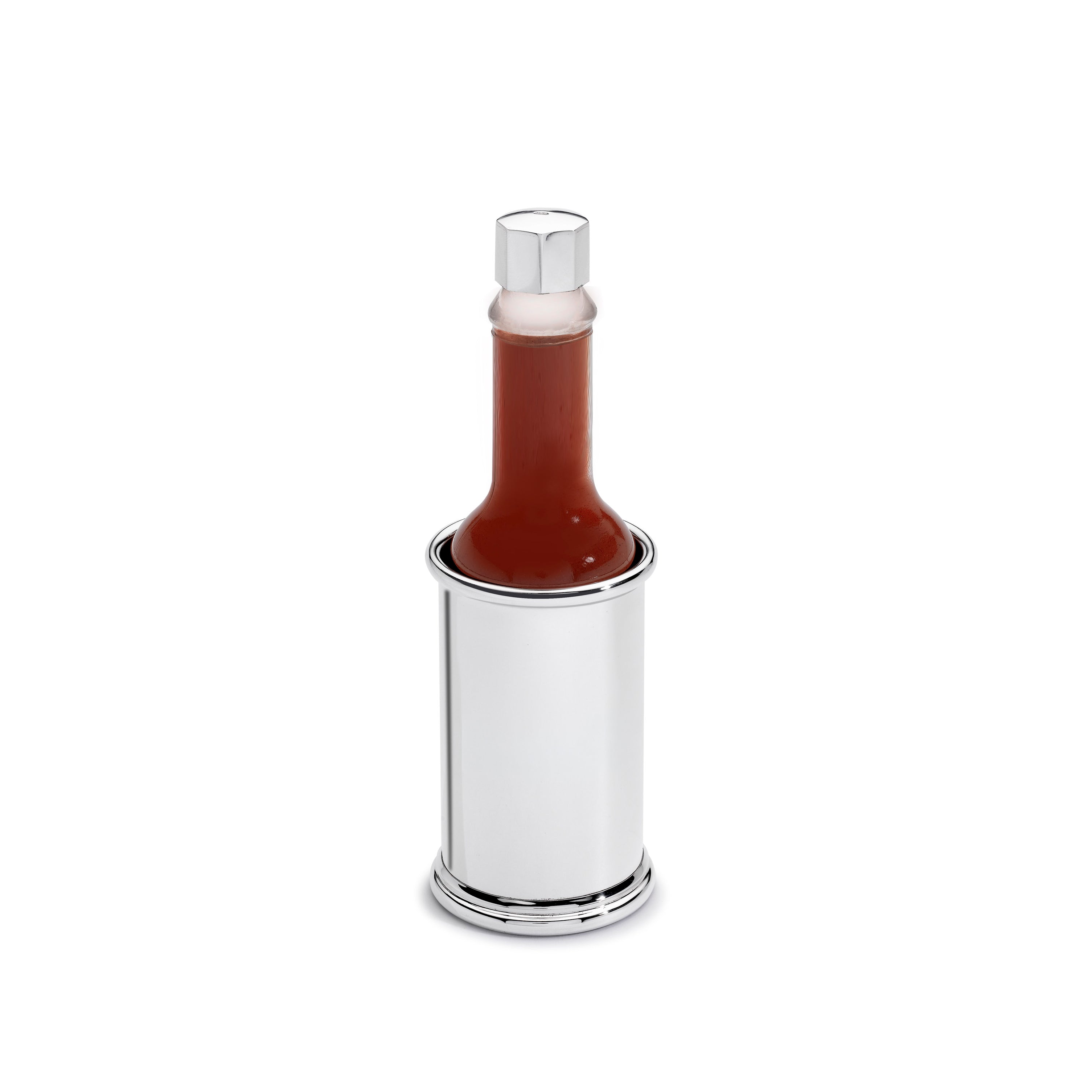 Silver Hot Sauce Sleeve