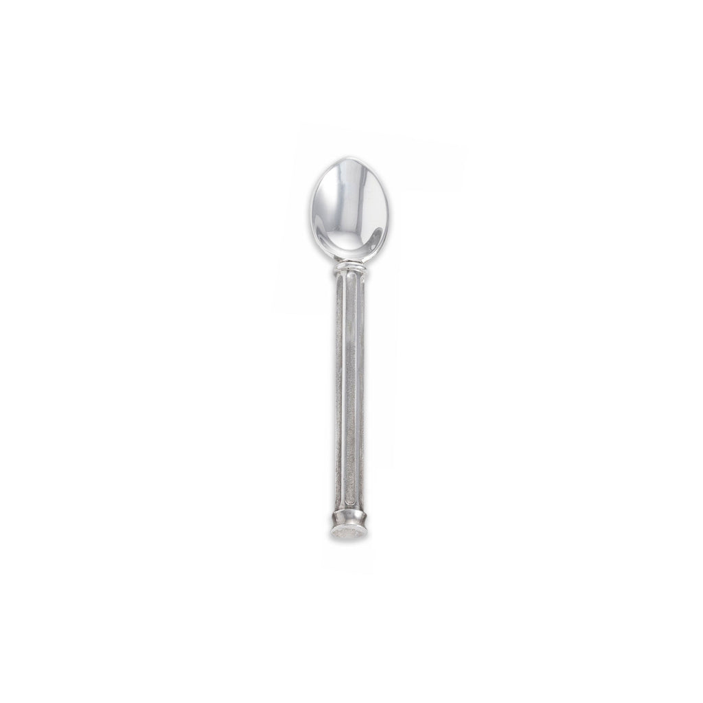 Silver Teaspoon with Fluted Handle