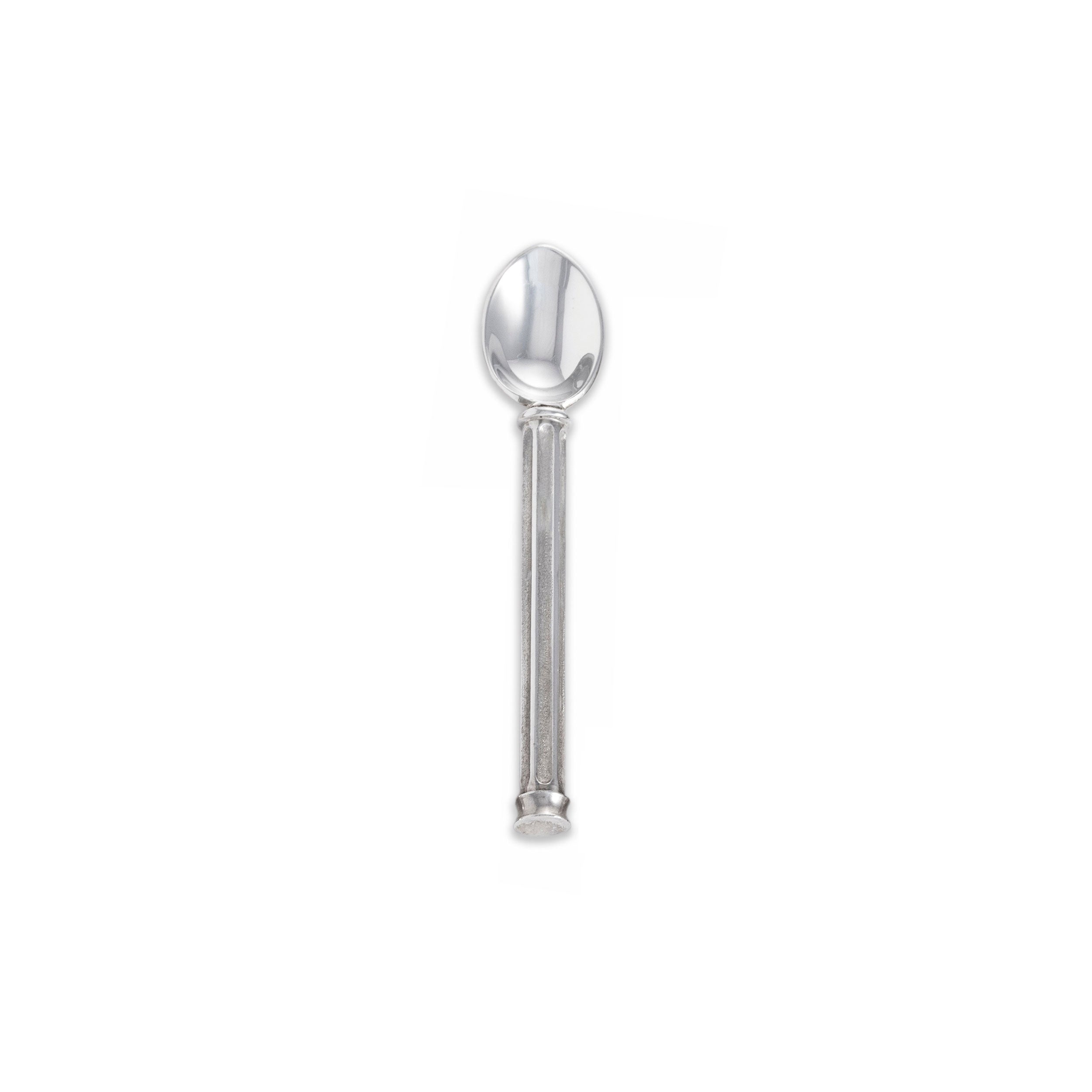 Silver Teaspoon with Fluted Handle