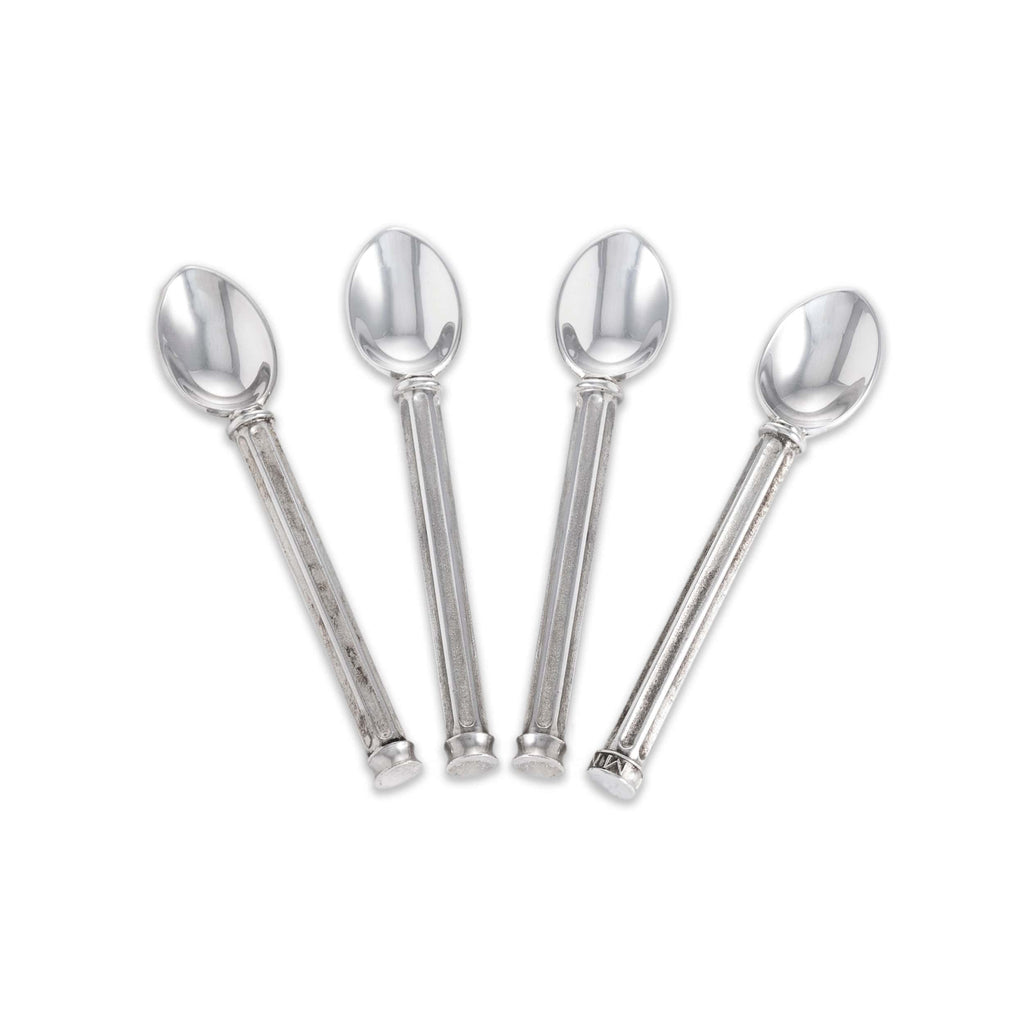 Silver Teaspoon with Fluted Handle