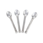 Silver Teaspoon with Fluted Handle
