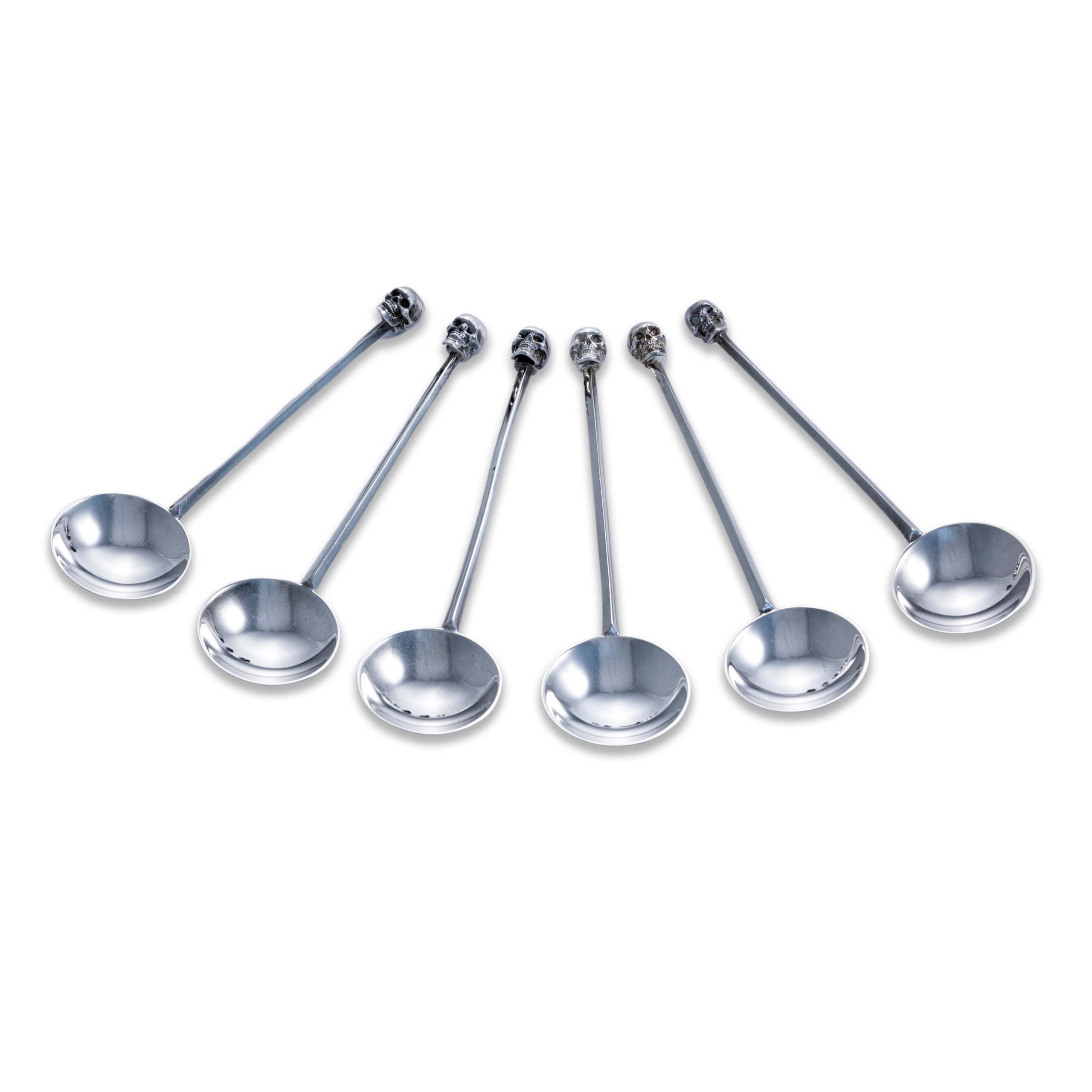 Silver Skull Finial Spoon