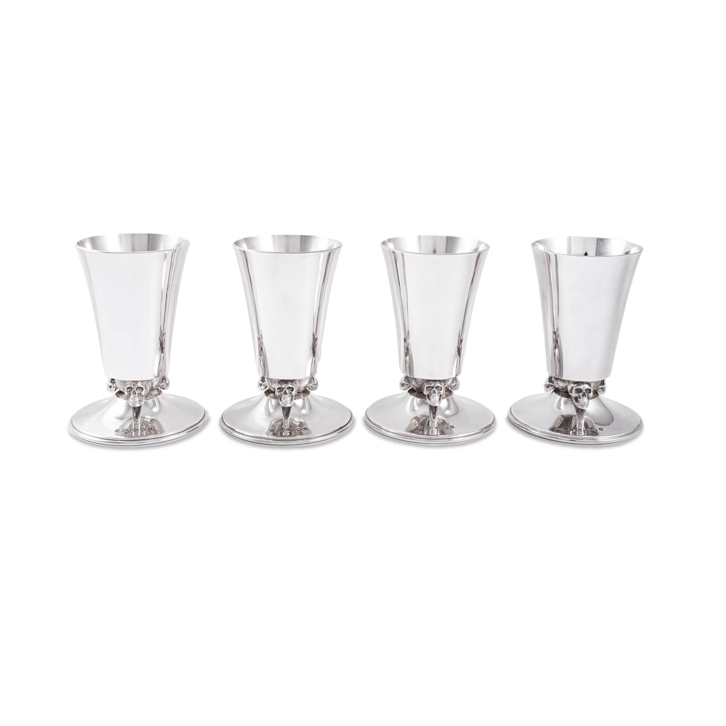 Silver Skull Foot Large Beaker