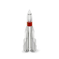 Silver Rocket Salt or Peppers with CCCP Enamel Flag