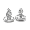 Silver Queen Victoria & Prince Albert Salt & Pepper Shakers