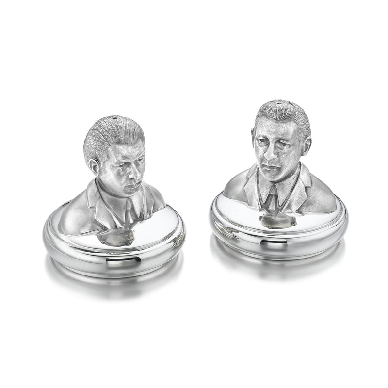 Silver Kray Brothers Salt & Pepper Shakers
