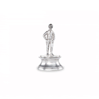 Silver Standing Jockey Menu Holder
