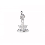 Silver Standing Jockey Menu Holder