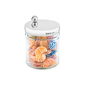 Silver Sweetie Jar Lid with Orange finial