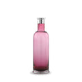 Ruby Crystal & Silver Tall Decanter