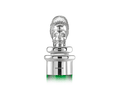 Silver Jockey Skull Decanter Stopper