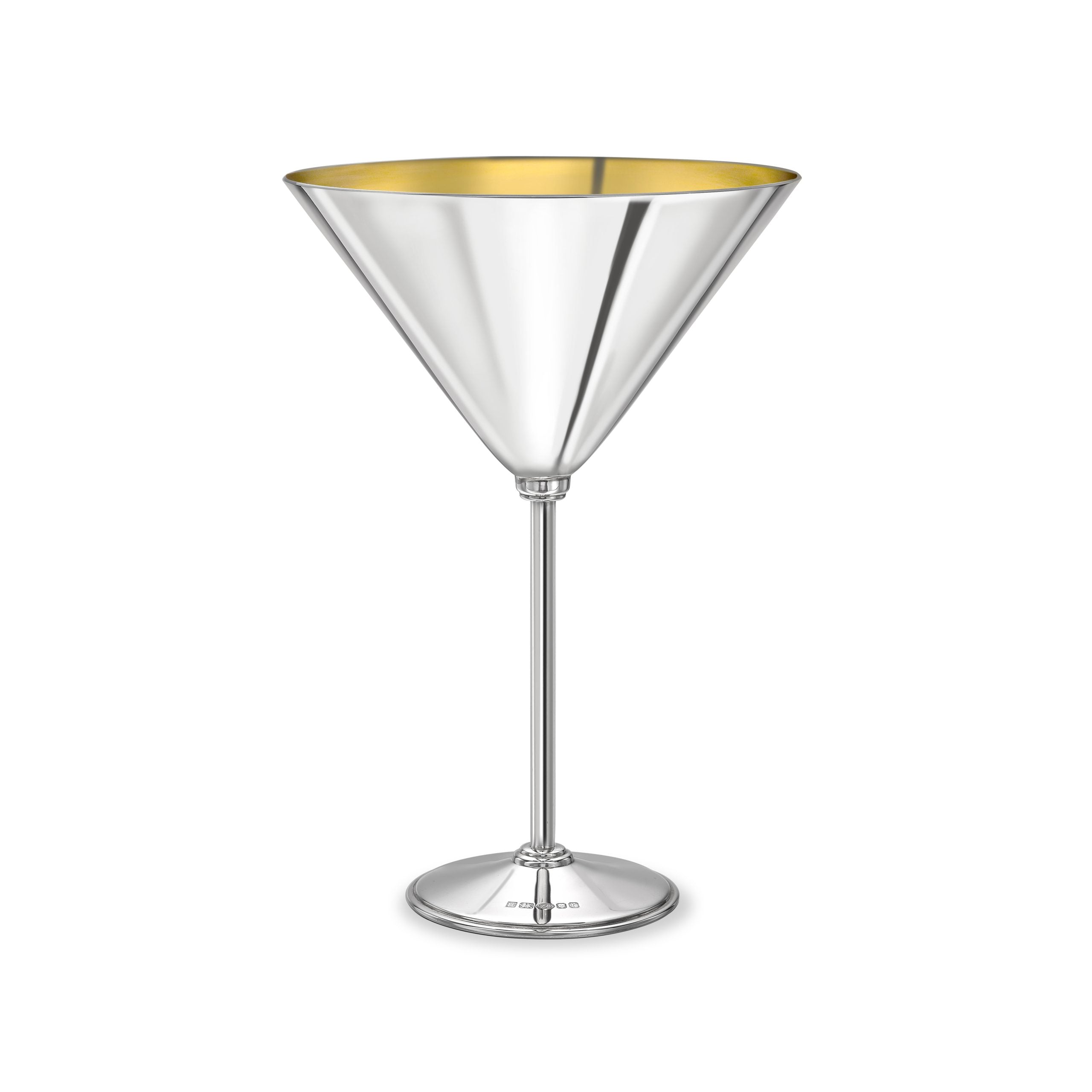 Gilded Silver Martini Glass