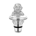 Silver Ghandi Portrait Decanter Stopper