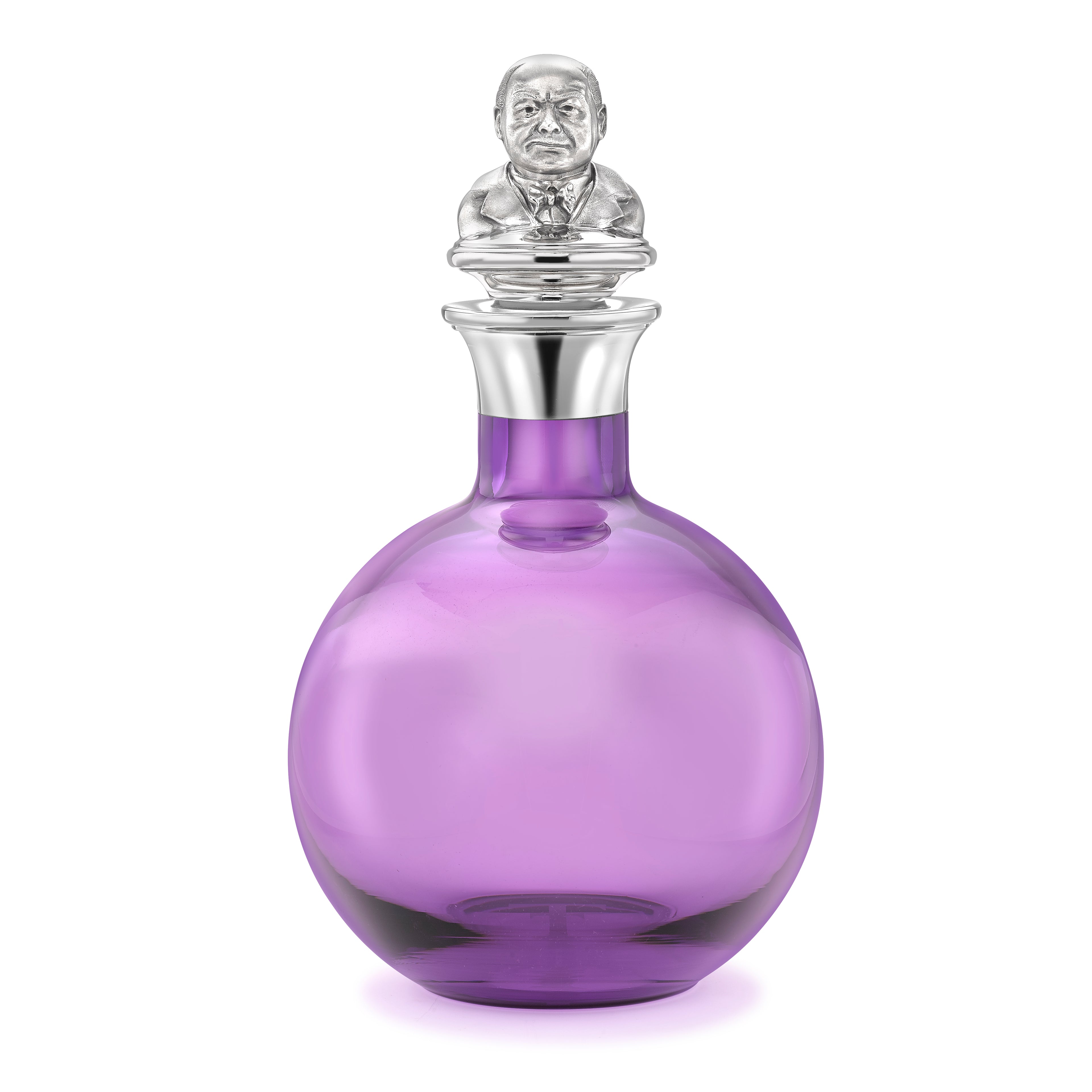 Silver Churchill Portrait Decanter Stopper