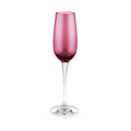 Ruby Hand Blown Crystal Champagne Flute