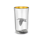 Straight Sided Flared Top Beaker Engraved with a Woodcock Scene